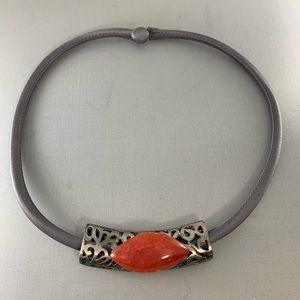 Unique Satin/Pendant Necklace